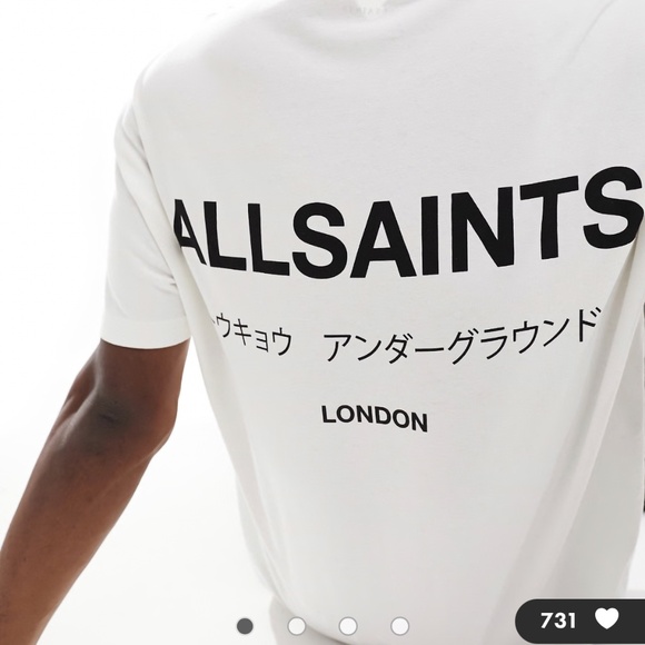 Allsaints Underground T-shirt - Picture 1 of 6